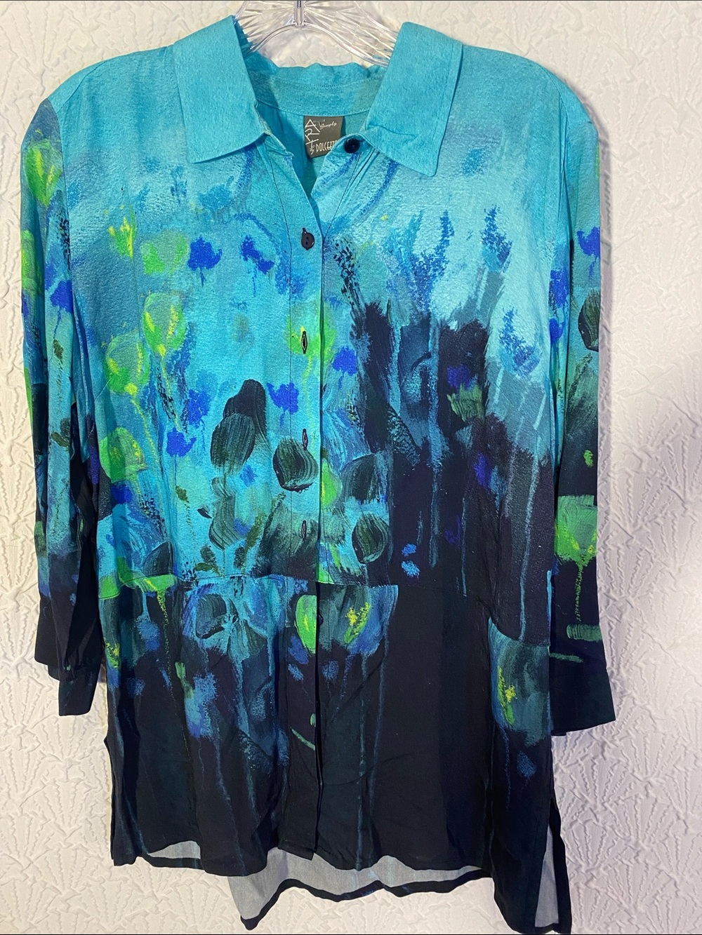 Simple Art Dolcezza watercolor print Bold visual designs wearable art size S